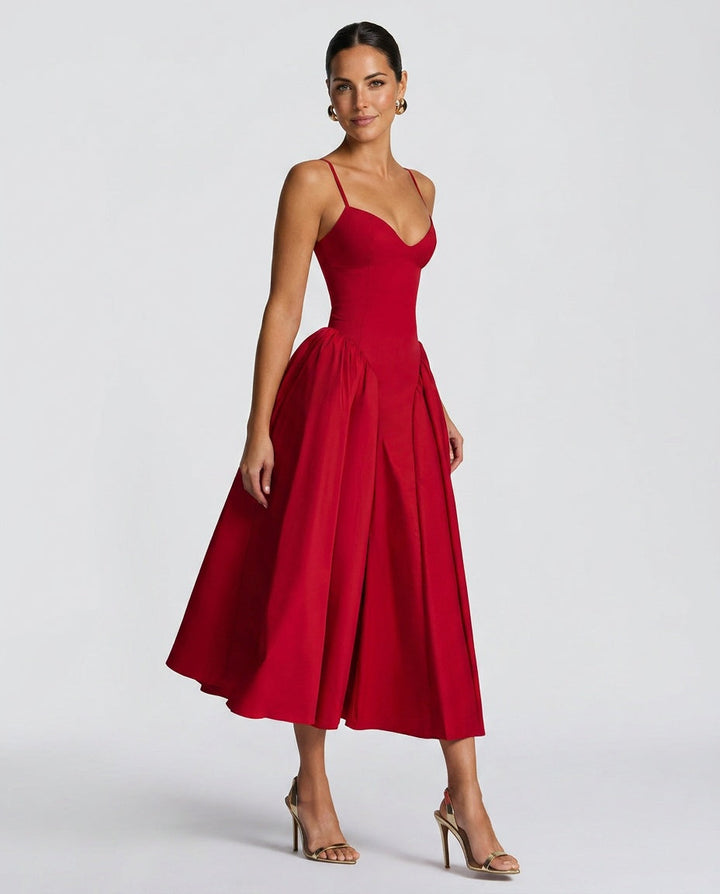 Juliette | Ruched Bodycon Midi Dress