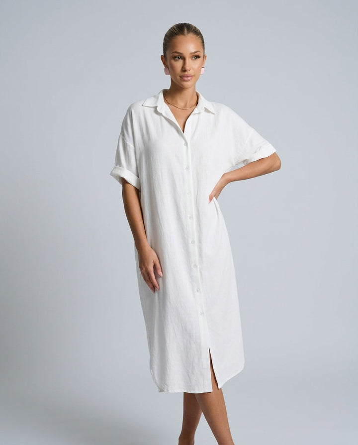 Sunny | Relaxed Midi Shirt Dress
