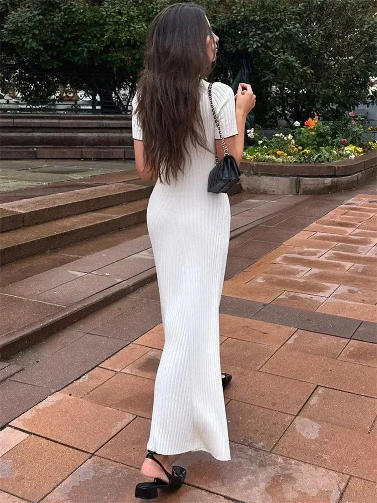 Diana | Tricot Summer Knit Maxi Dress