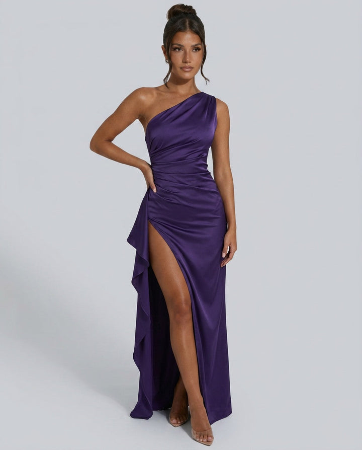 Esme | Satin-Look Evening Maxi Dress
