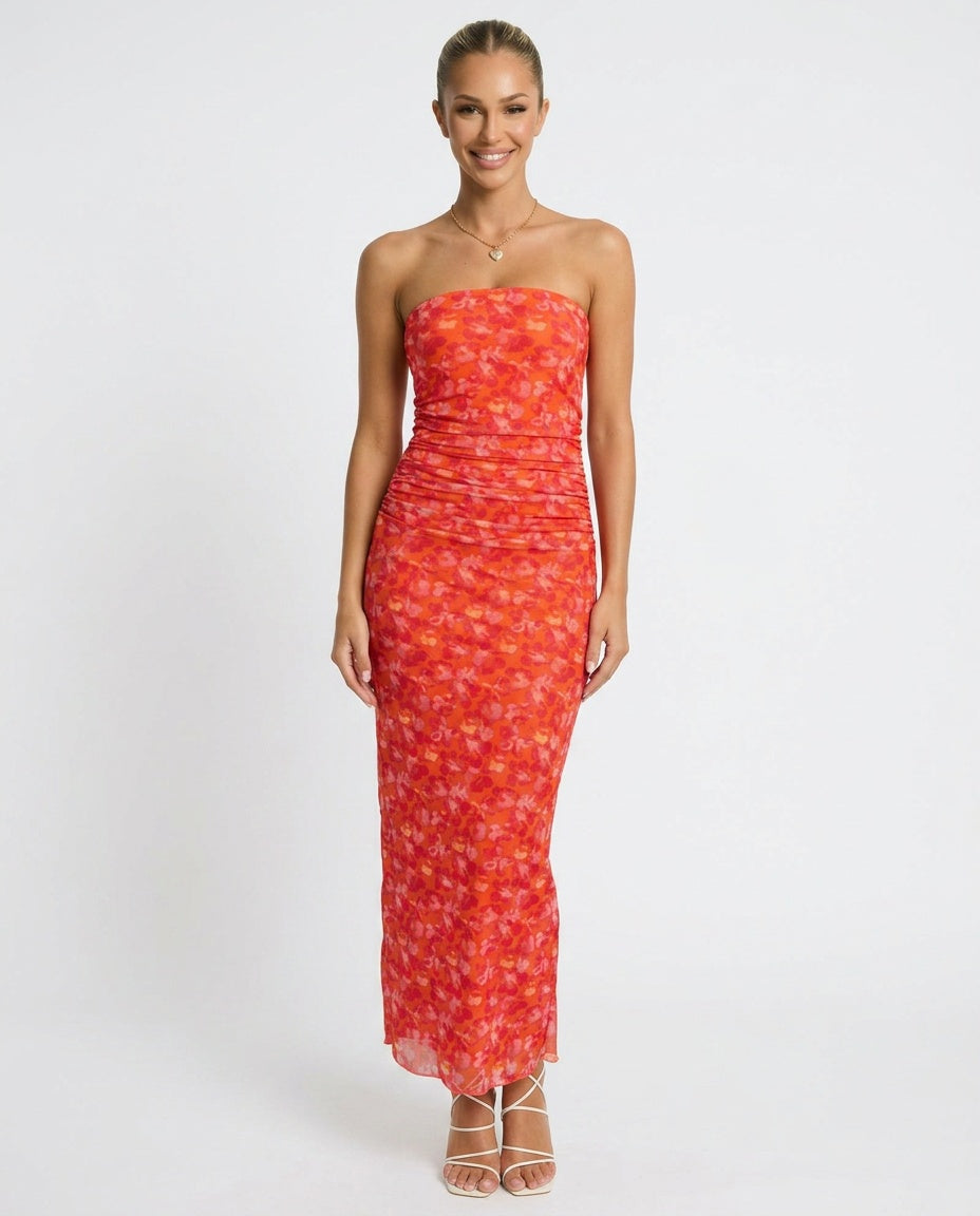 Vivienne | Floral Print Maxi Dress