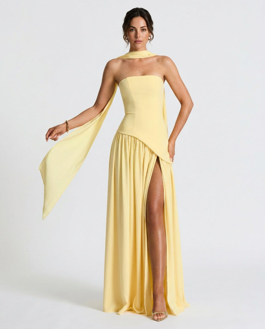 Maliyah | Wrap Tie Waist Maxi Dress