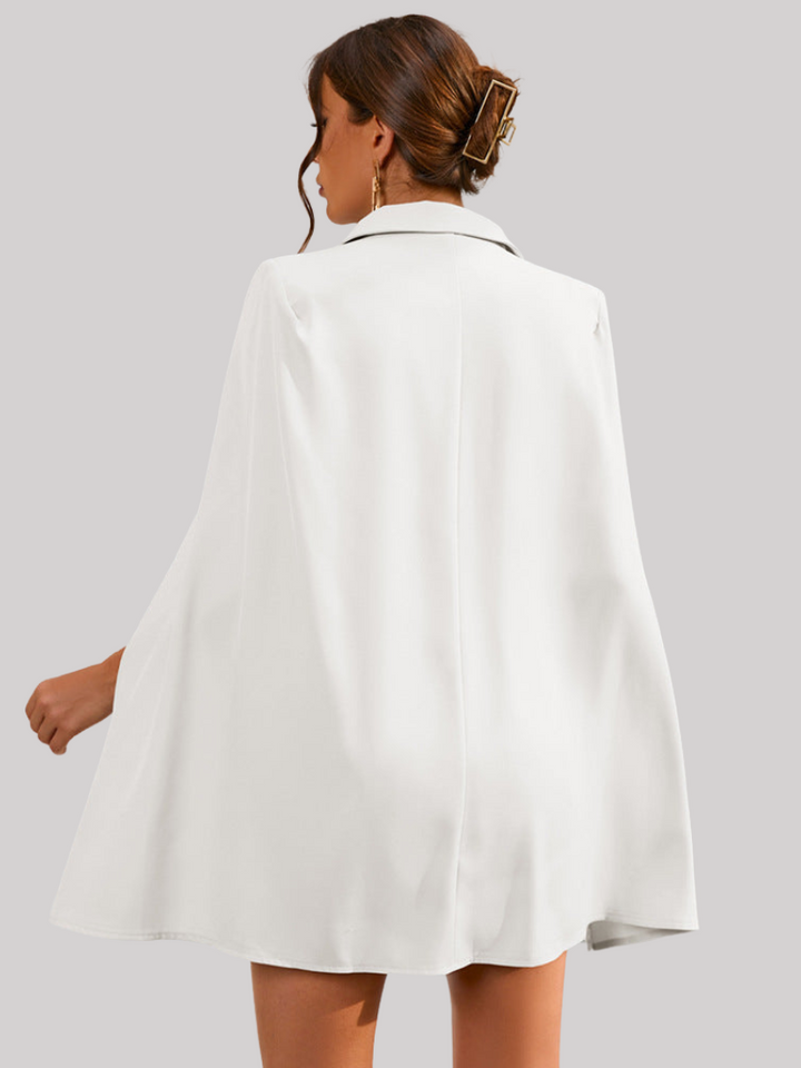 Quinn | Cape Sleeve Blazer Midi Dress