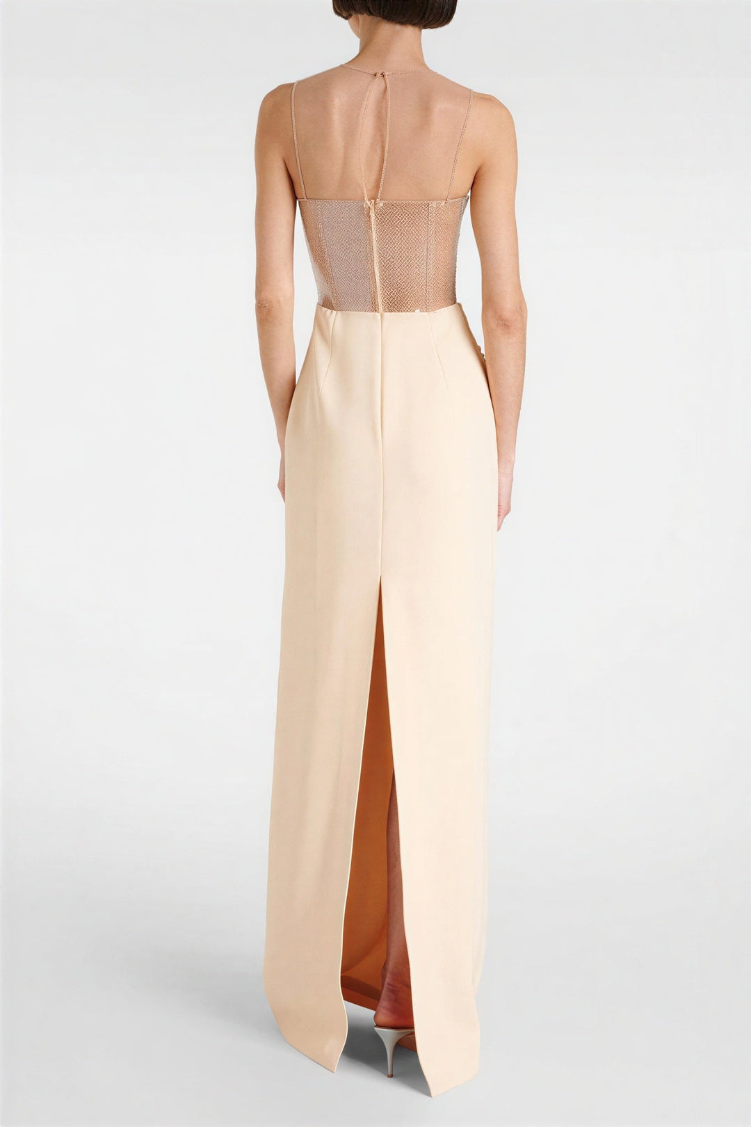 Silvaine | Sequin Spliced Gathered Maxi Dress