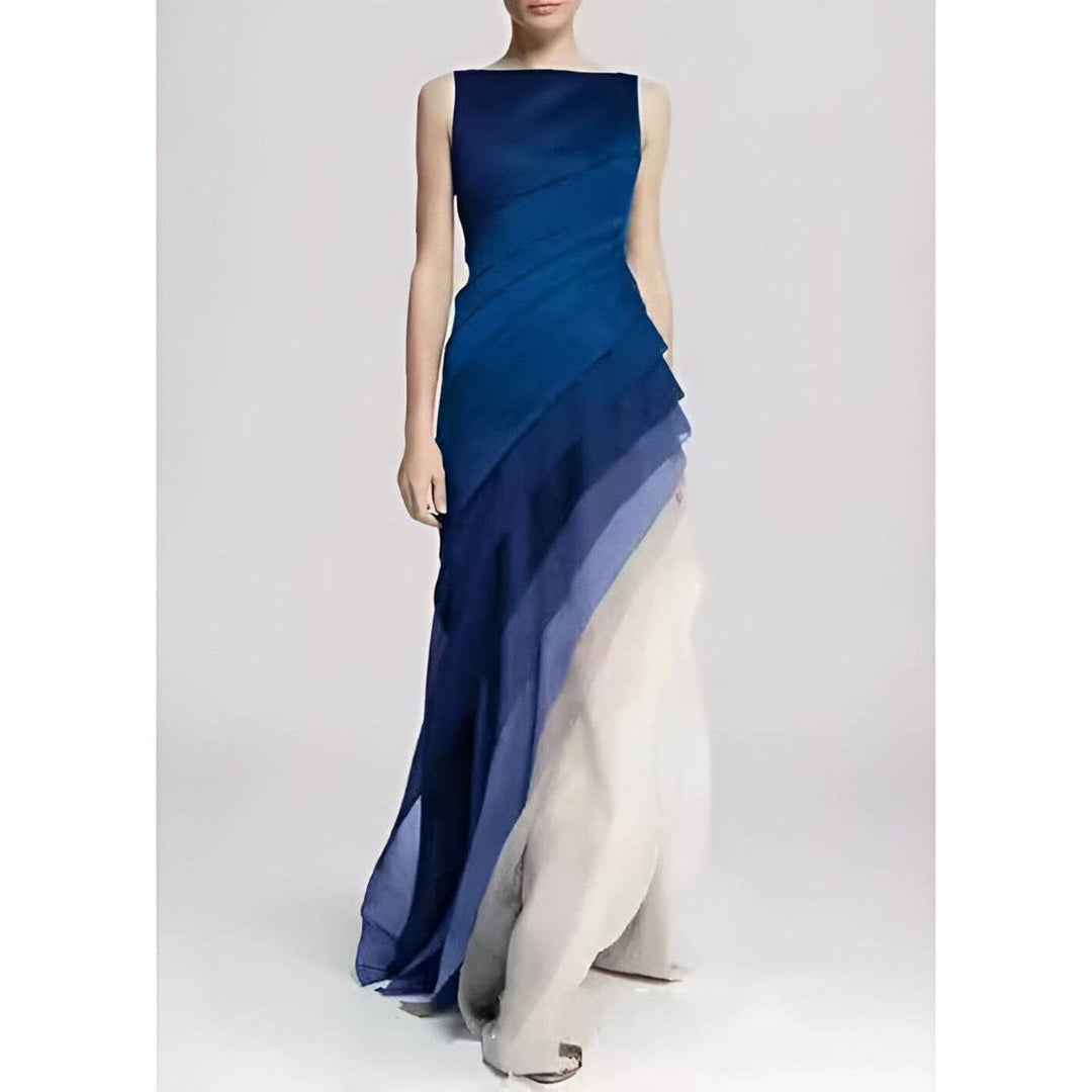 Vera | Sleeveless Fitted Bodice Maxi Gown