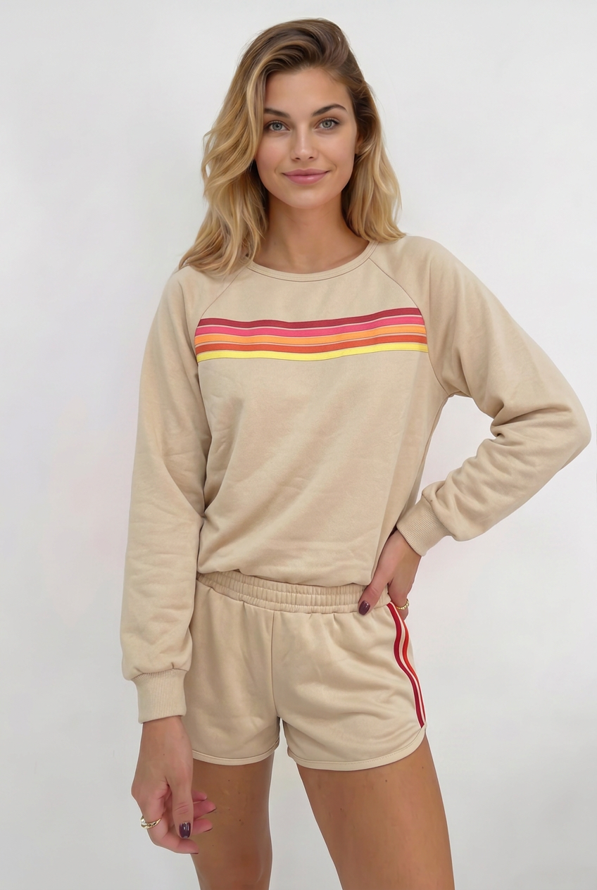 Stacey | Two-Piece Set with Sweatshirt and Shorts