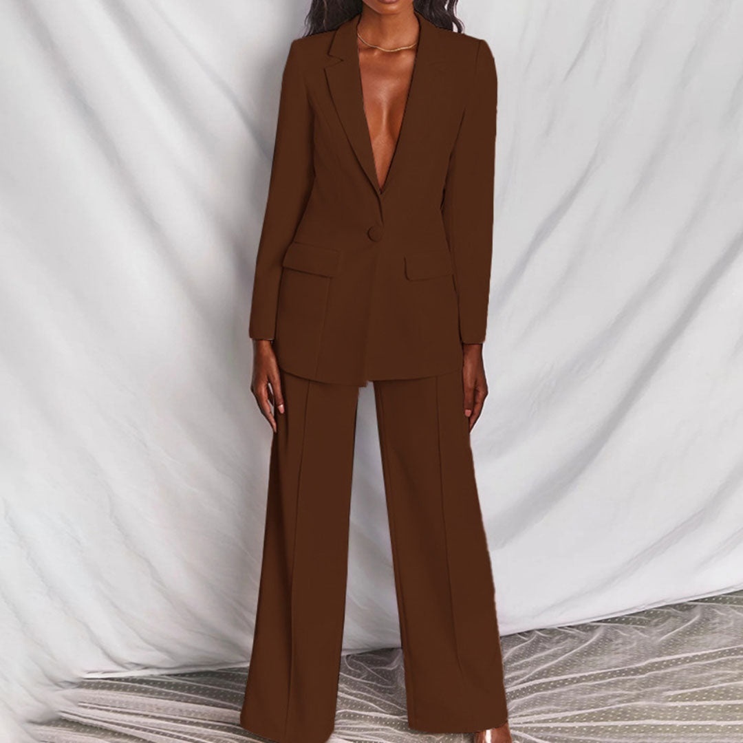Nadia | Blazer &amp; Wide Leg Trouser Co-ord Set