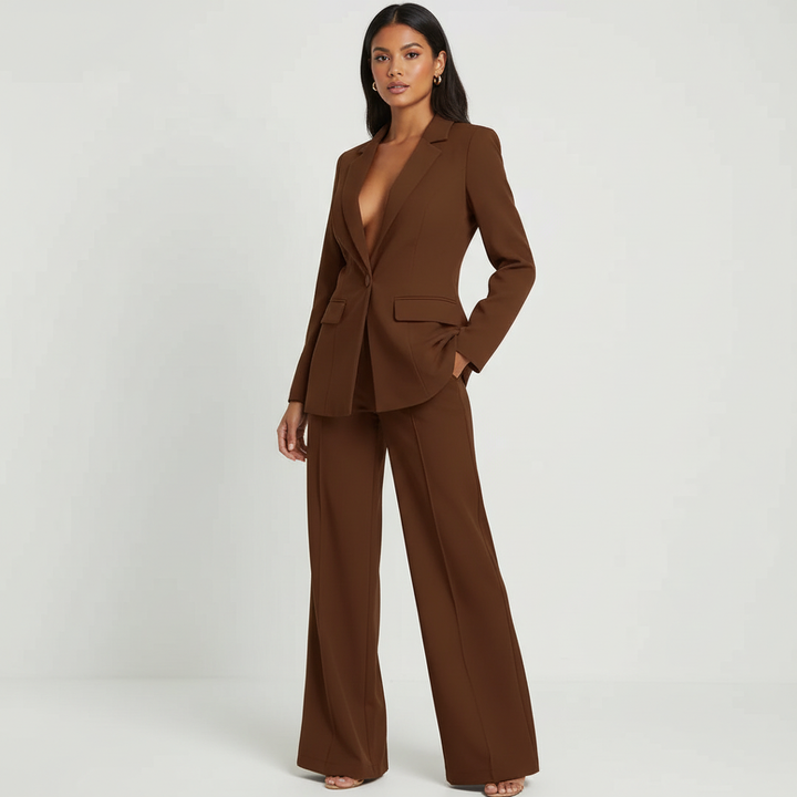 Nadia | Blazer &amp; Wide Leg Trouser Co-ord Set