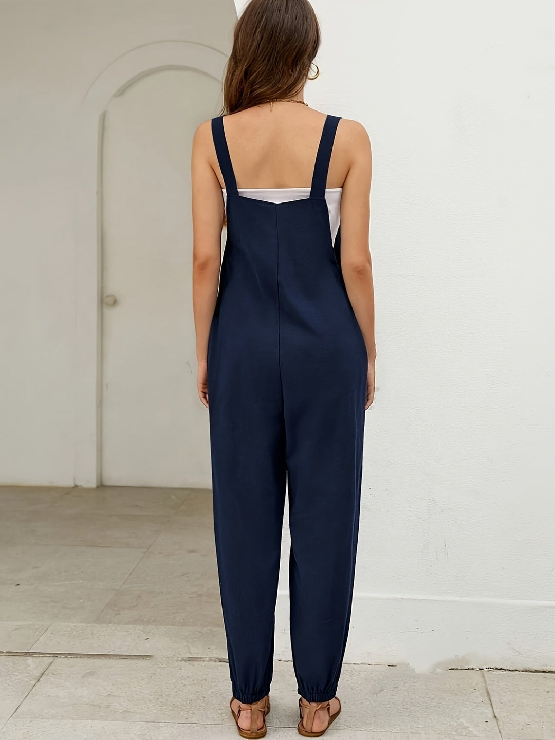 Vera | Wide-Leg Belted Jumpsuit