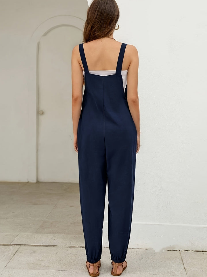 Vera | Wide-Leg Belted Jumpsuit