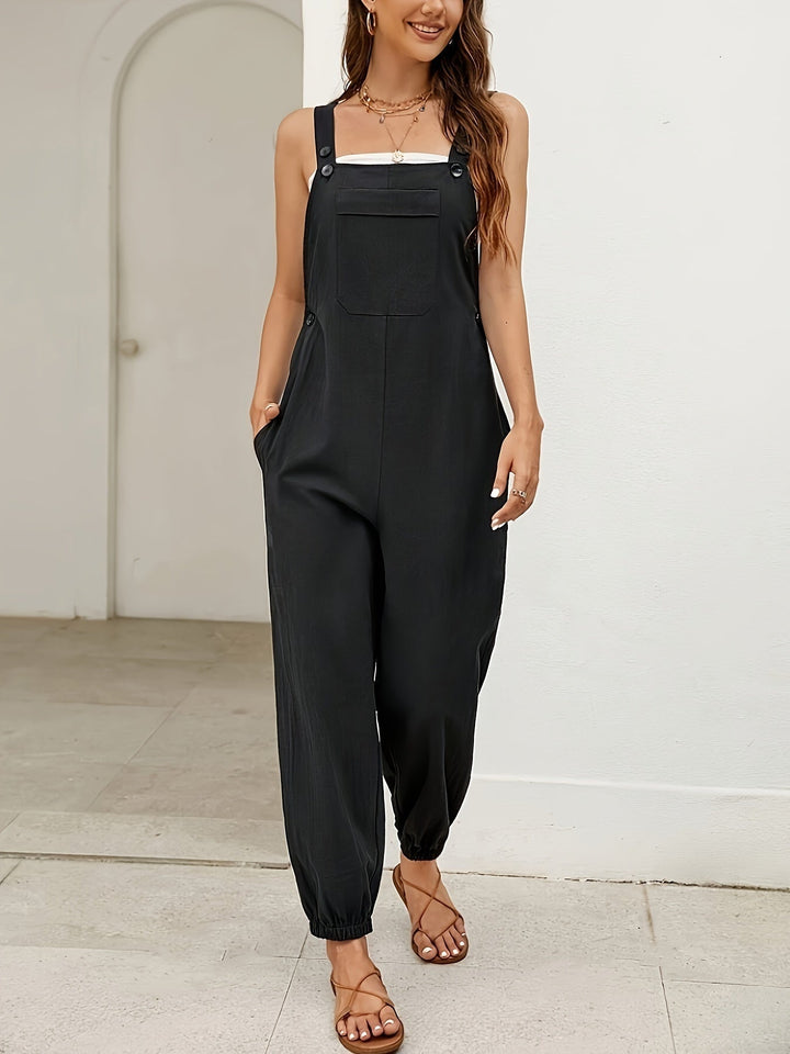 Vera | Wide-Leg Belted Jumpsuit