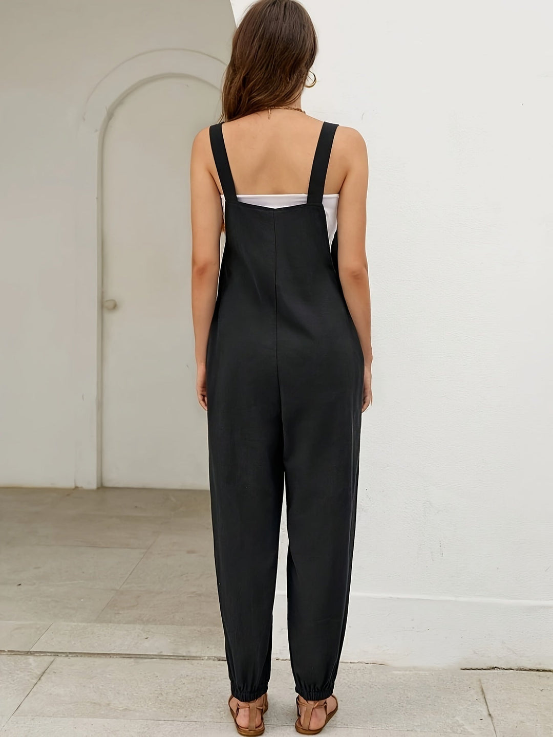 Vera | Wide-Leg Belted Jumpsuit