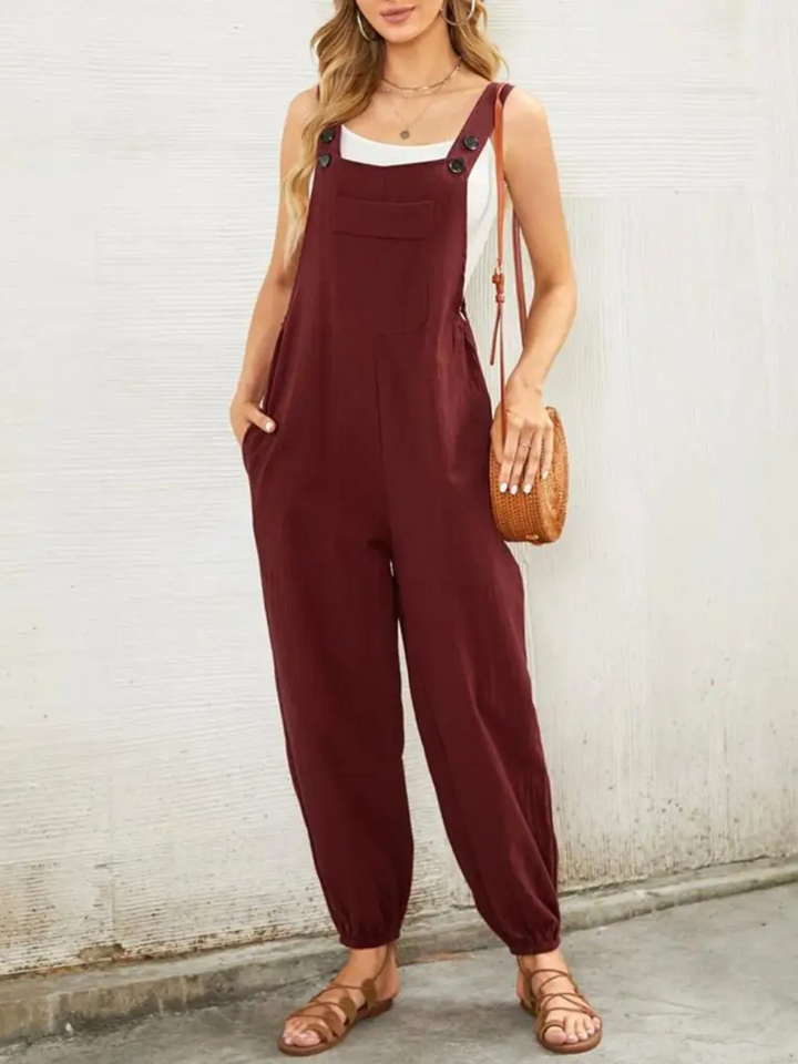 Vera | Wide-Leg Belted Jumpsuit