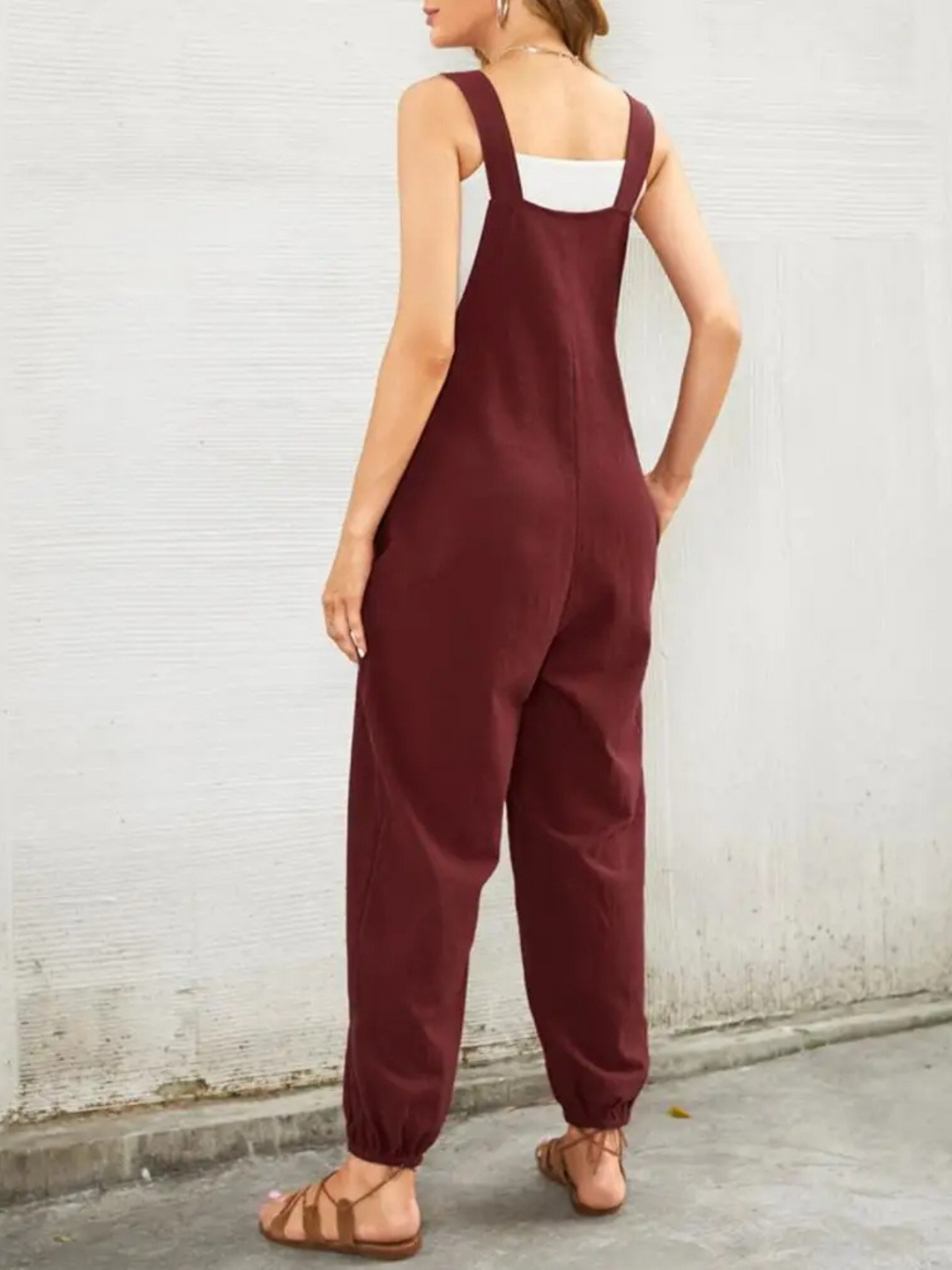 Vera | Wide-Leg Belted Jumpsuit