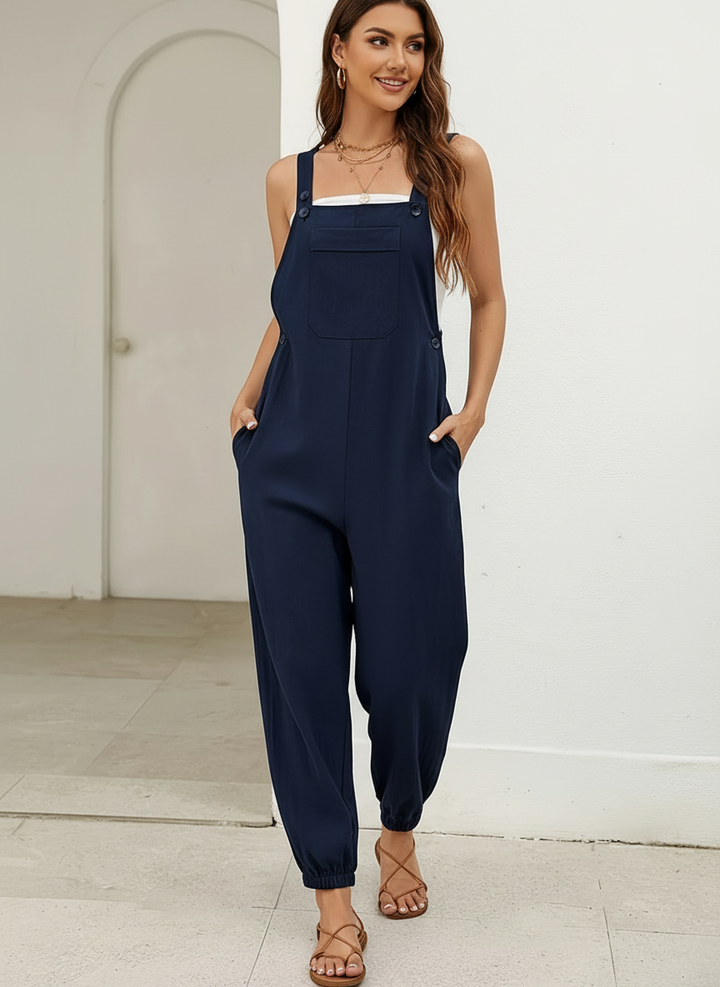 Vera | Wide-Leg Belted Jumpsuit