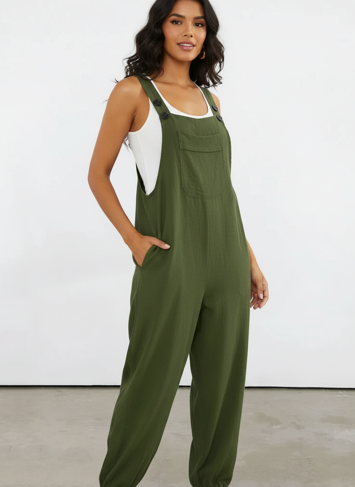 Vera | Wide-Leg Belted Jumpsuit