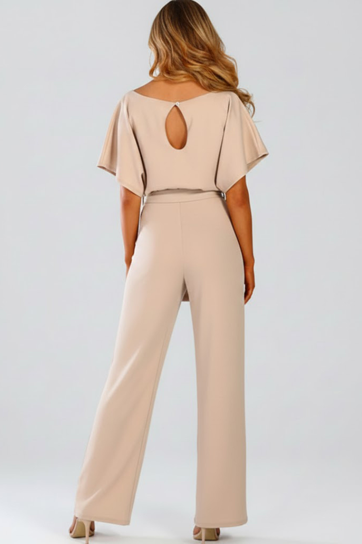 Verity | Belted Wide-Leg Jumpsuit