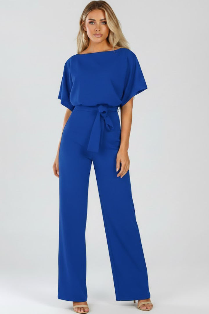 Verity | Belted Wide-Leg Jumpsuit
