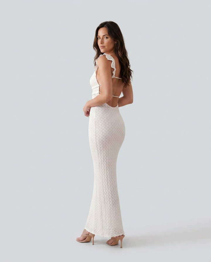 Raluca | Crochet Mermaid Maxi Dress