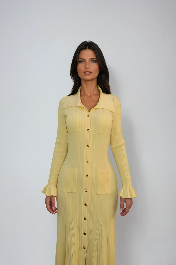 Faye | Knit Smart Casual Midi Dress