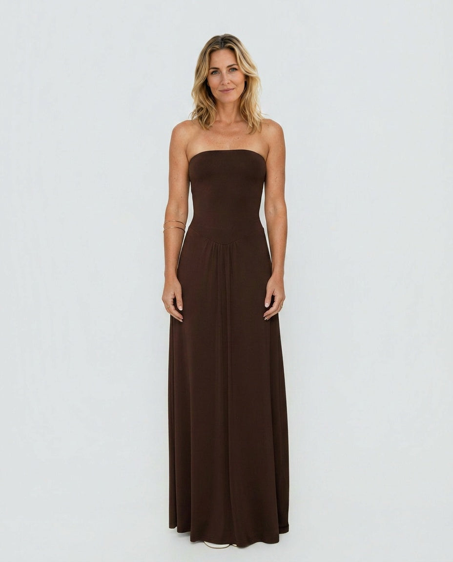 Ophal | Strapless Drop Waist Maxi Dress