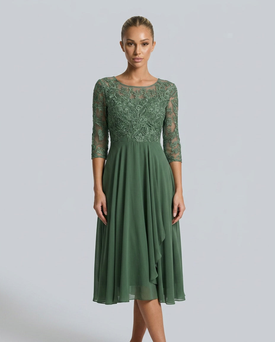 Rosette | Flowy Midi with Lace Bodice