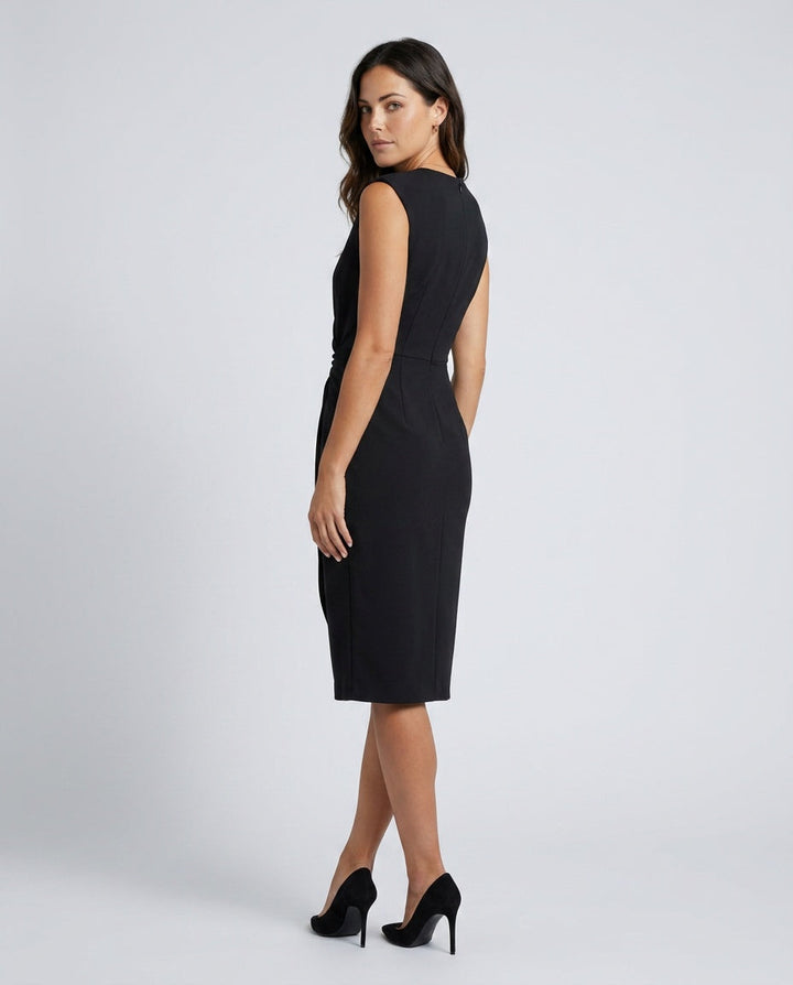 Darya | Pleated Detail Midi Dress