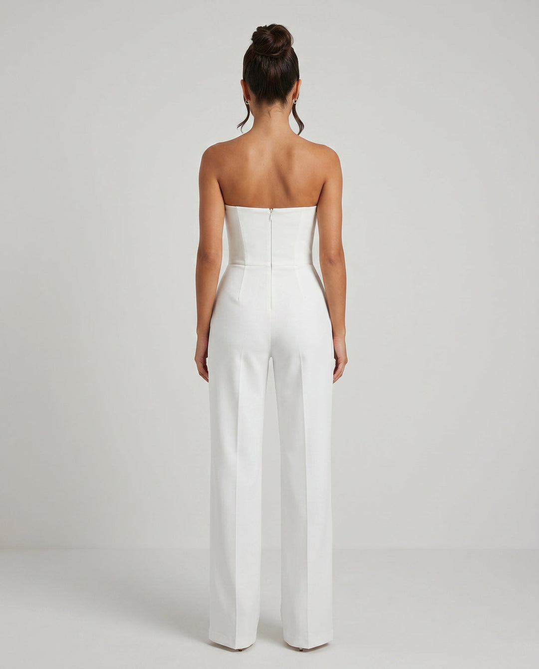 Nadia | Sleeveless V-Neck Wide Leg Jumpsuit