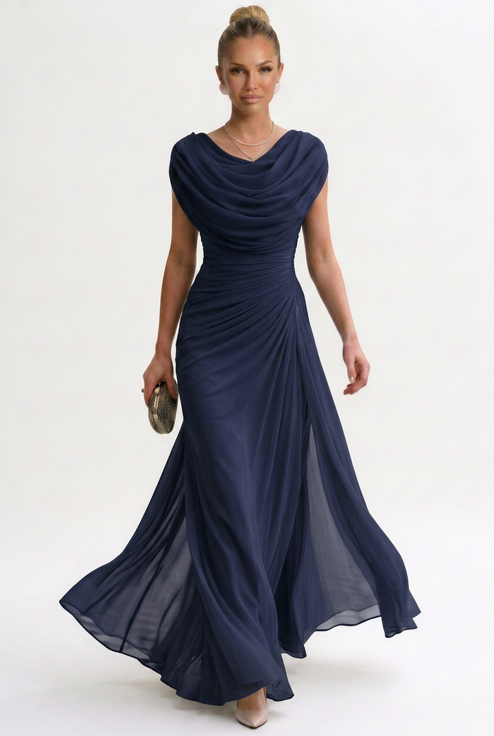 Tamara | Elegant Polyester Maxi Dress