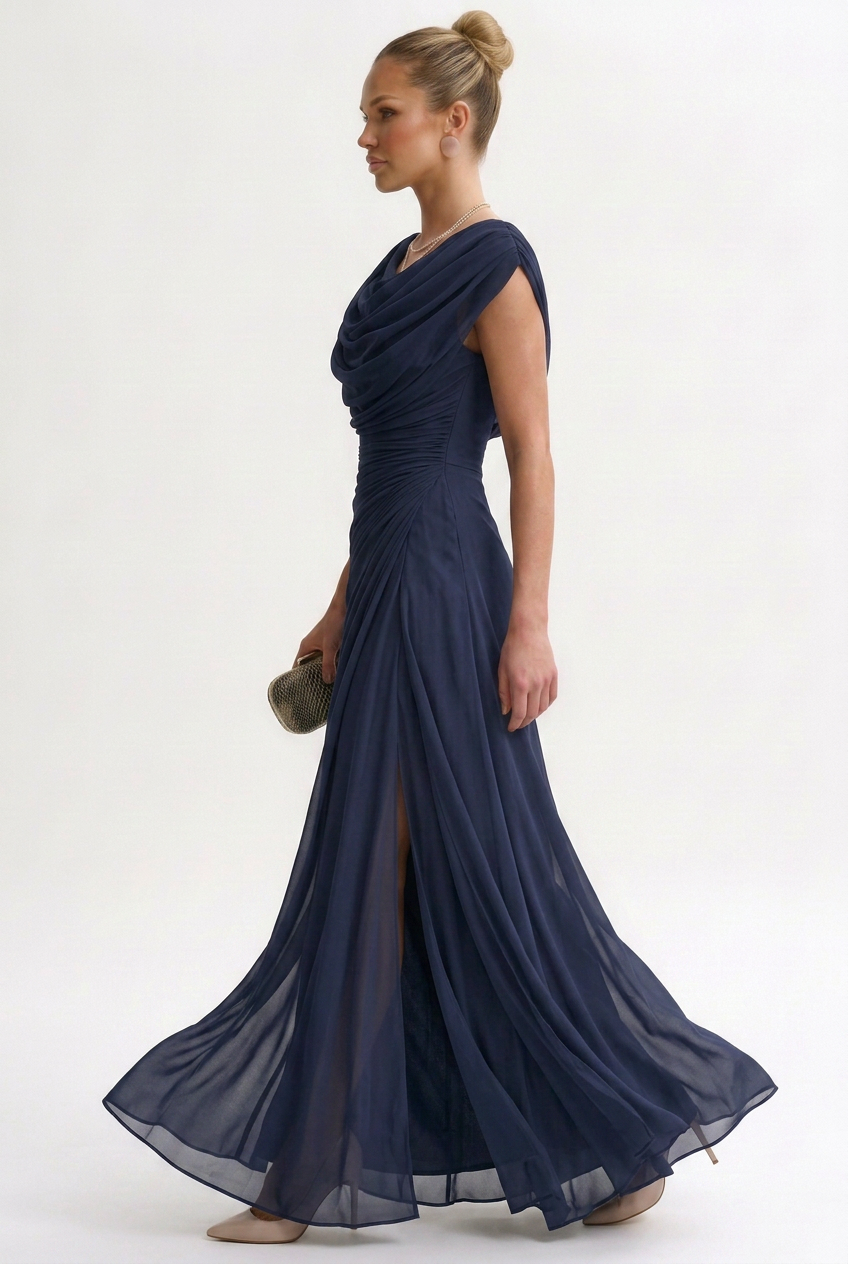 Tamara | Elegant Polyester Maxi Dress