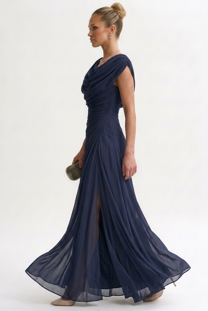Tamara | Elegant Polyester Maxi Dress