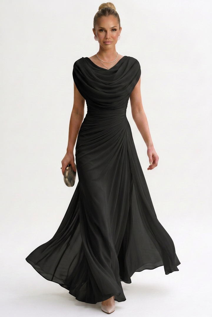 Tamara | Elegant Polyester Maxi Dress