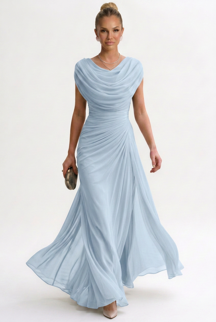 Tamara | Elegant Polyester Maxi Dress