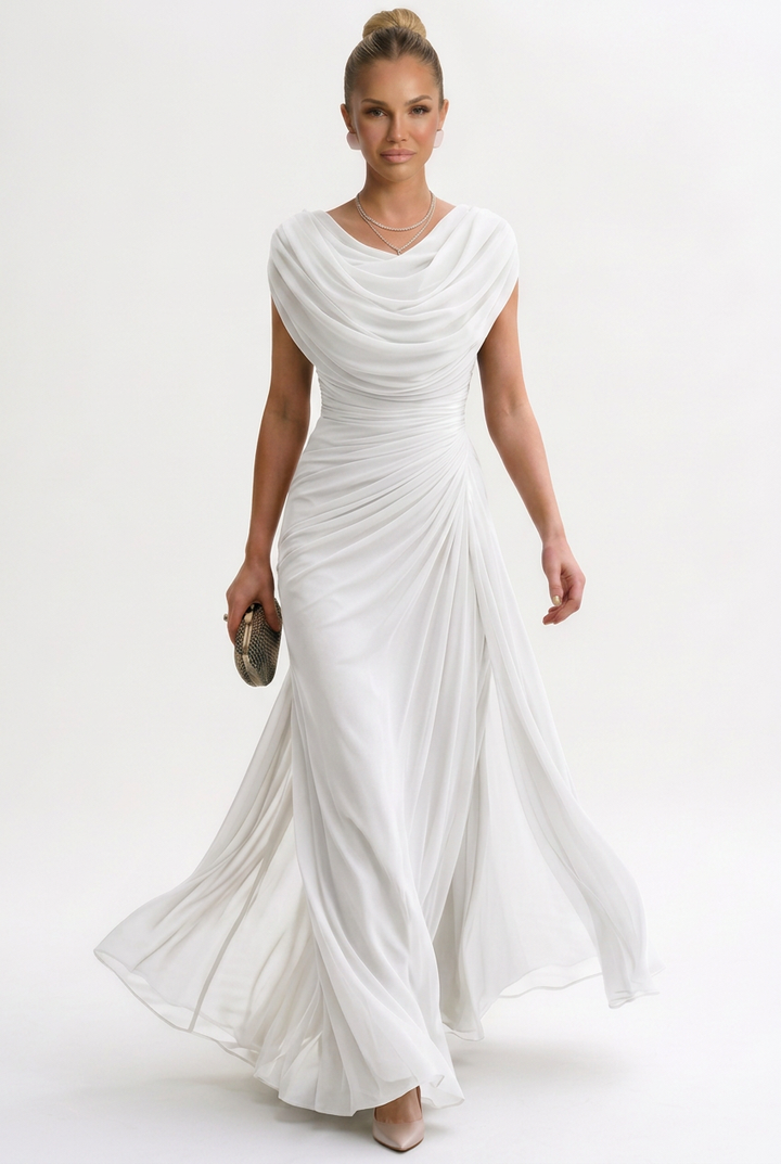 Tamara | Elegant Polyester Maxi Dress