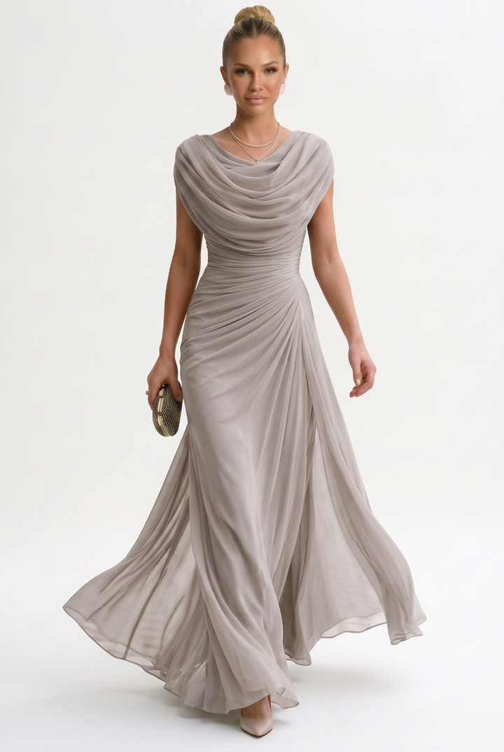 Tamara | Elegant Polyester Maxi Dress