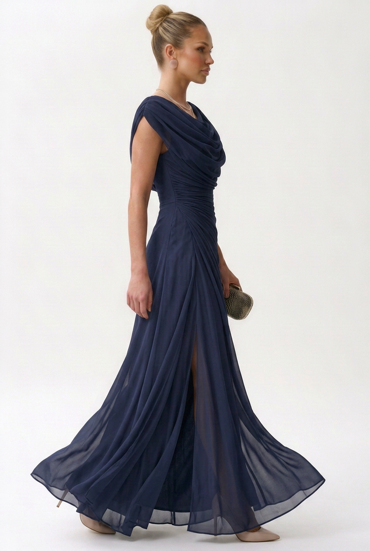 Tamara | Elegant Polyester Maxi Dress