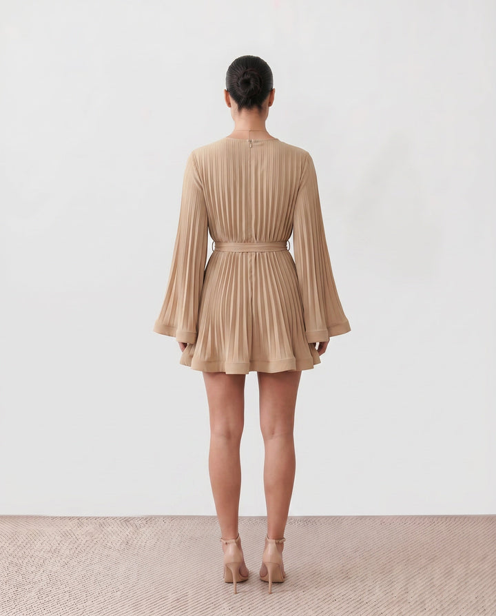 Lottie | Pleated Ruffle Mini Dress