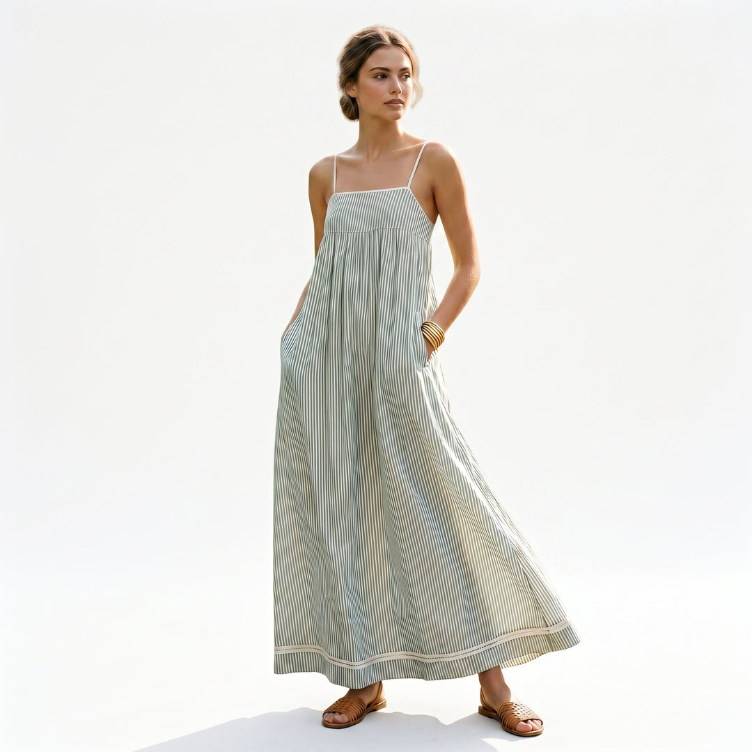 Noor | Striped Maxi Dress