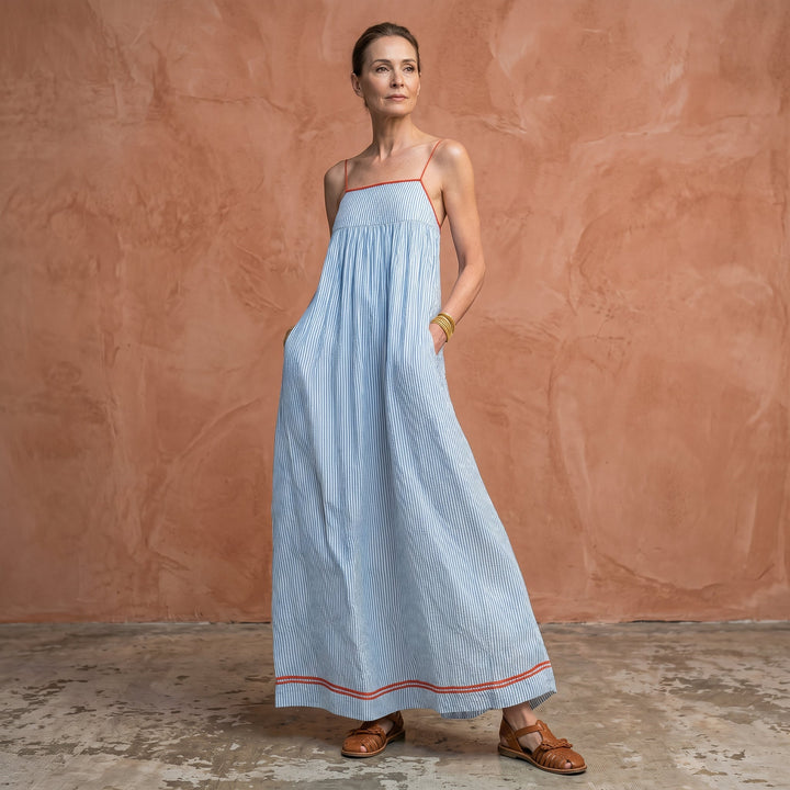 Noor | Striped Maxi Dress
