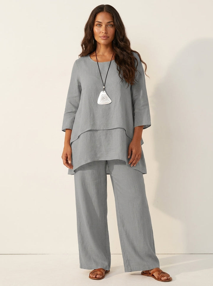 Liora | Wide-Leg Two-Piece Comfort Set