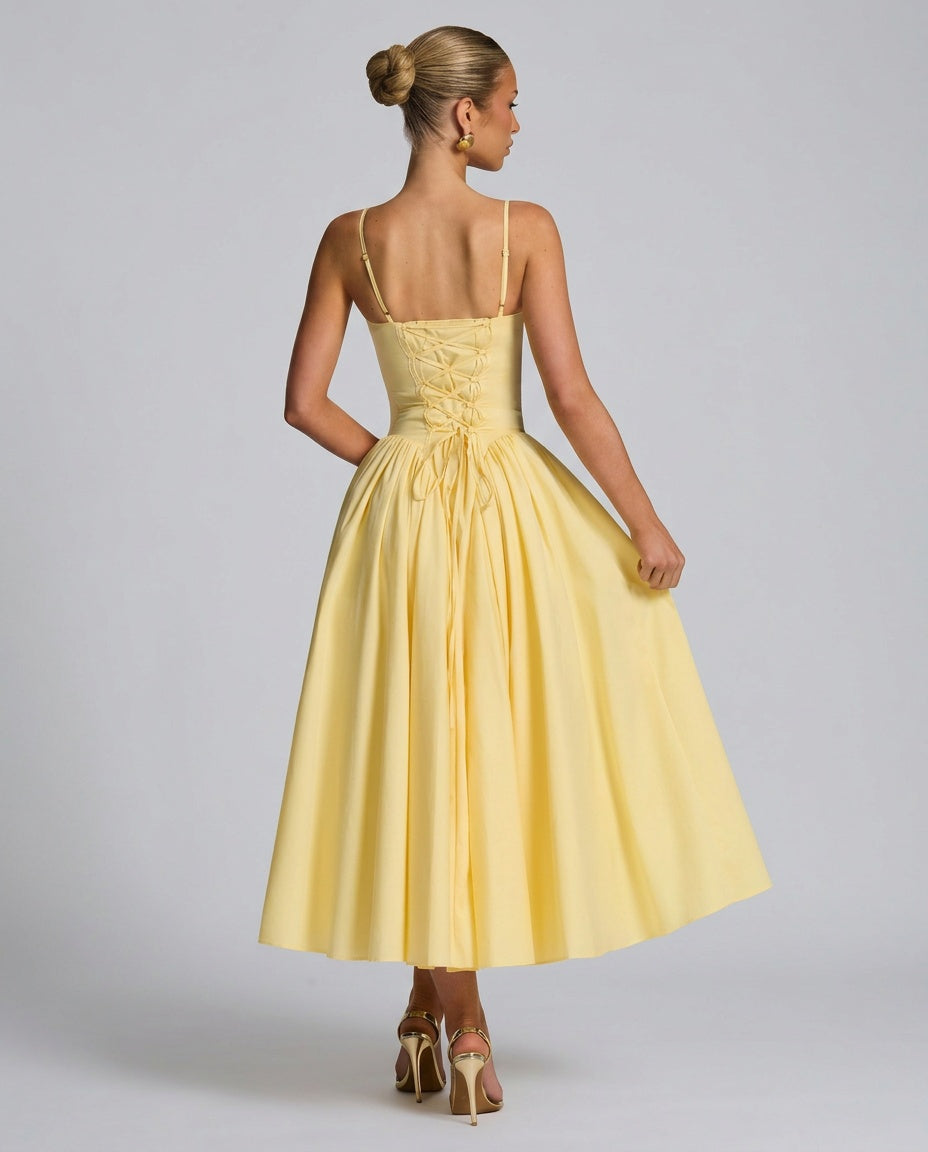 Juliette | Ruched Bodycon Midi Dress
