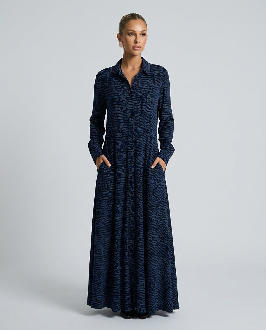 Edda | Relaxed V-Neck Maxi Dress