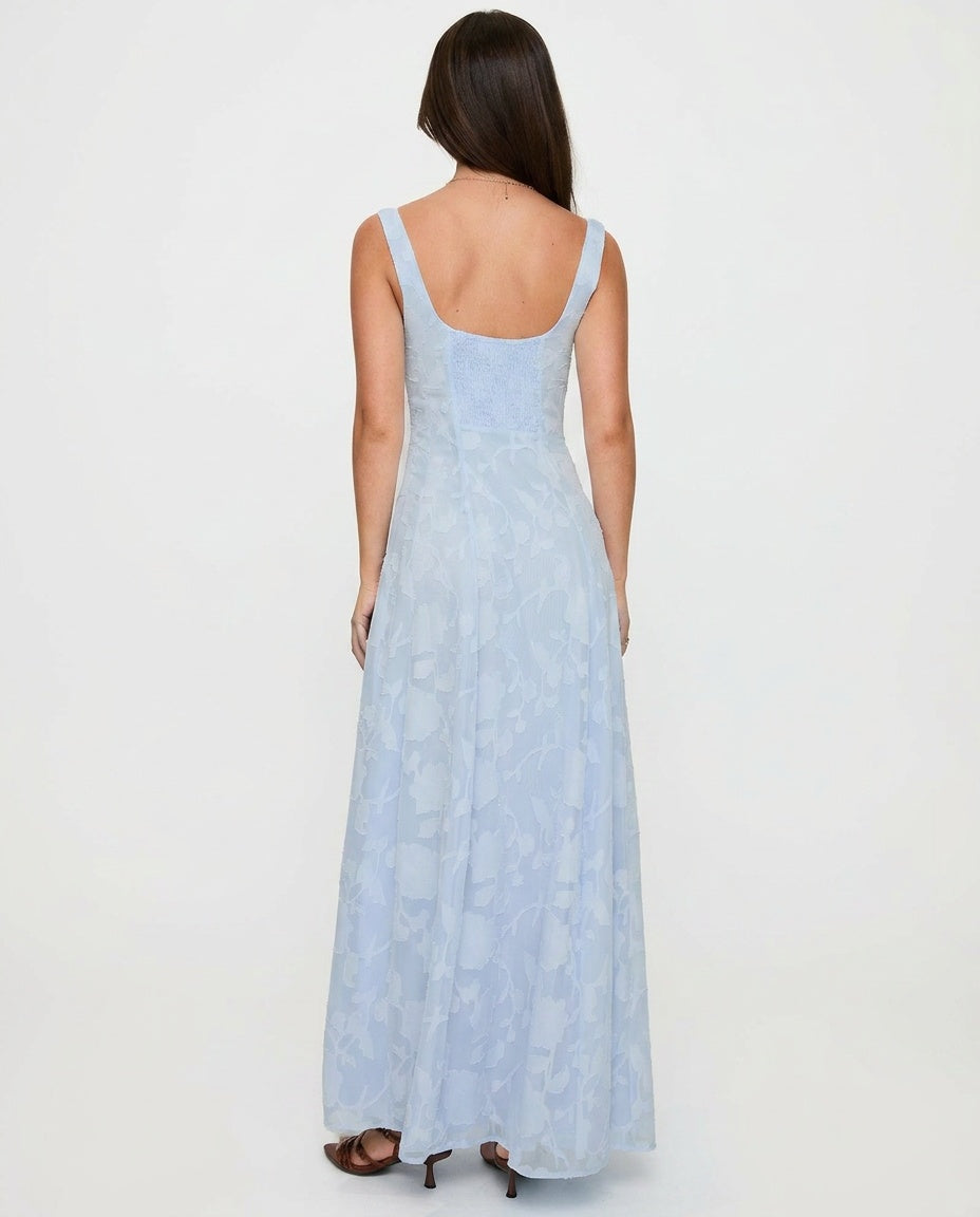 Margaux | Burnout Floral Maxi Dress