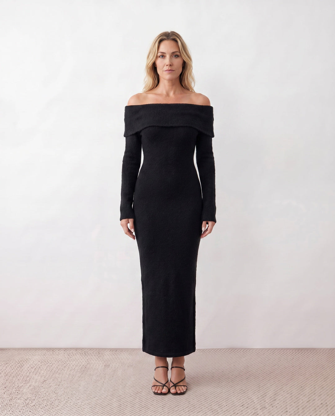 Priya | Off-Shoulder Fitted Maxi Dress