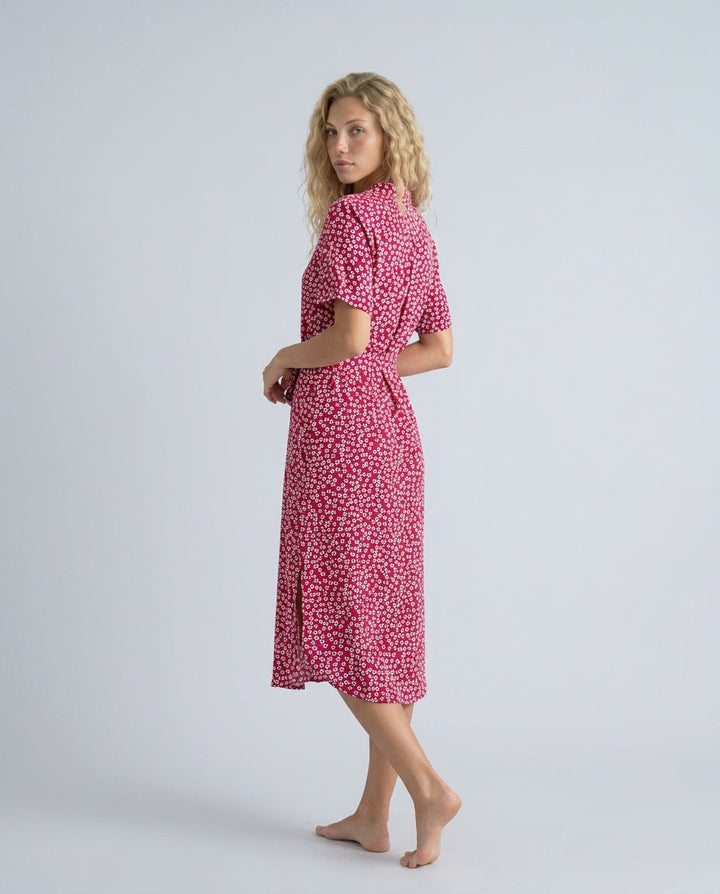 Vivienne | Floral Button-Front Midi Dress