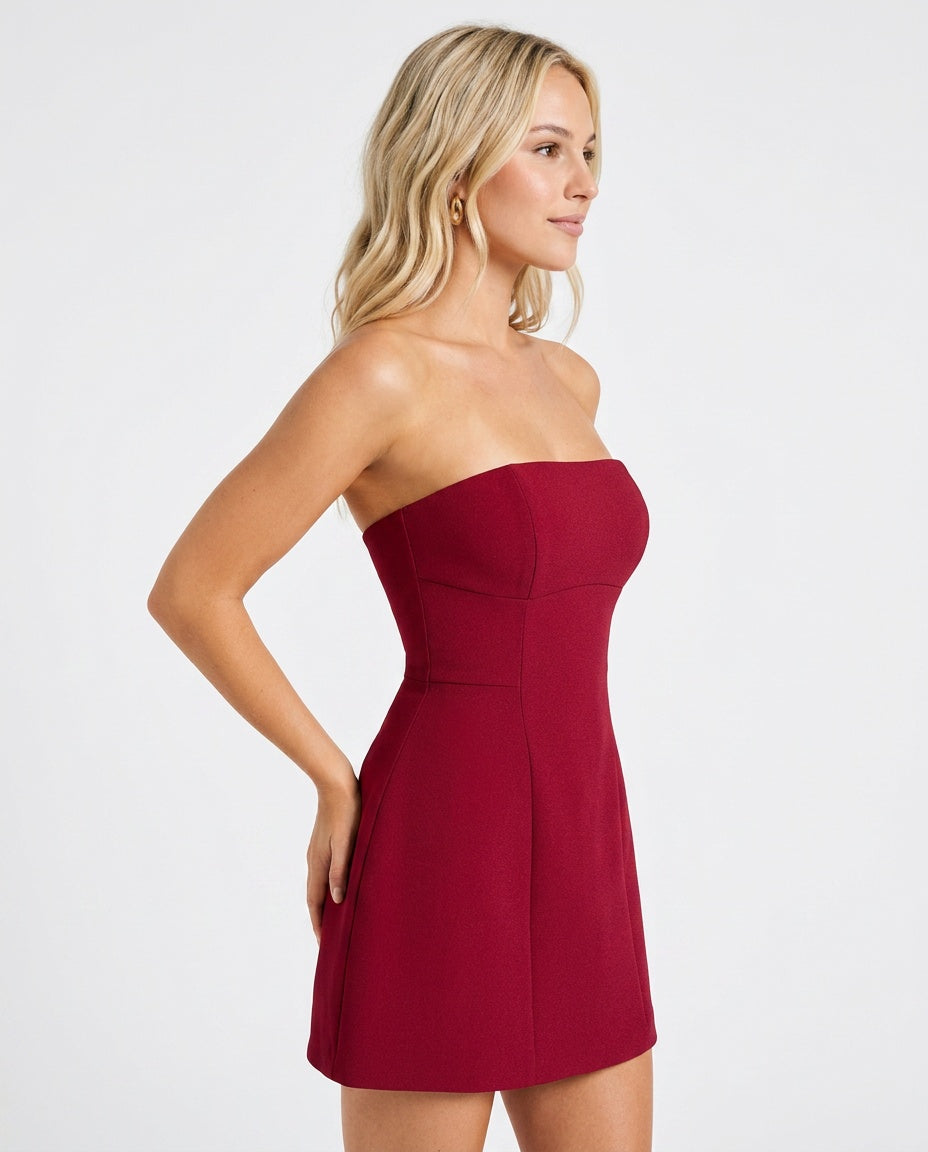 Asha | Strapless Corset Mini Dress