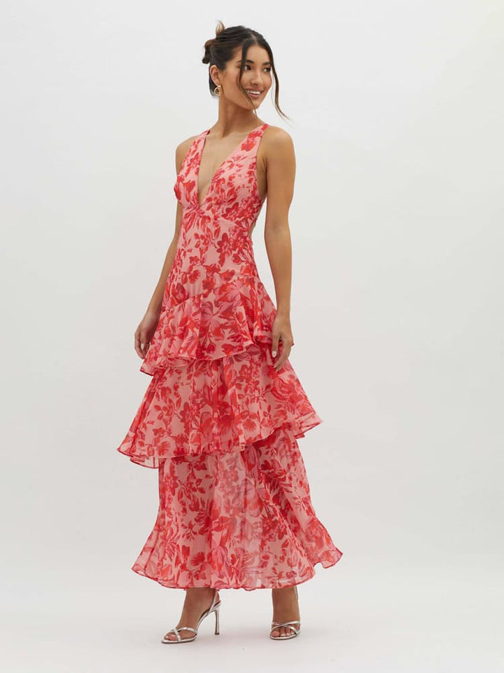 Yara | Ruffle Summer Midi Dress