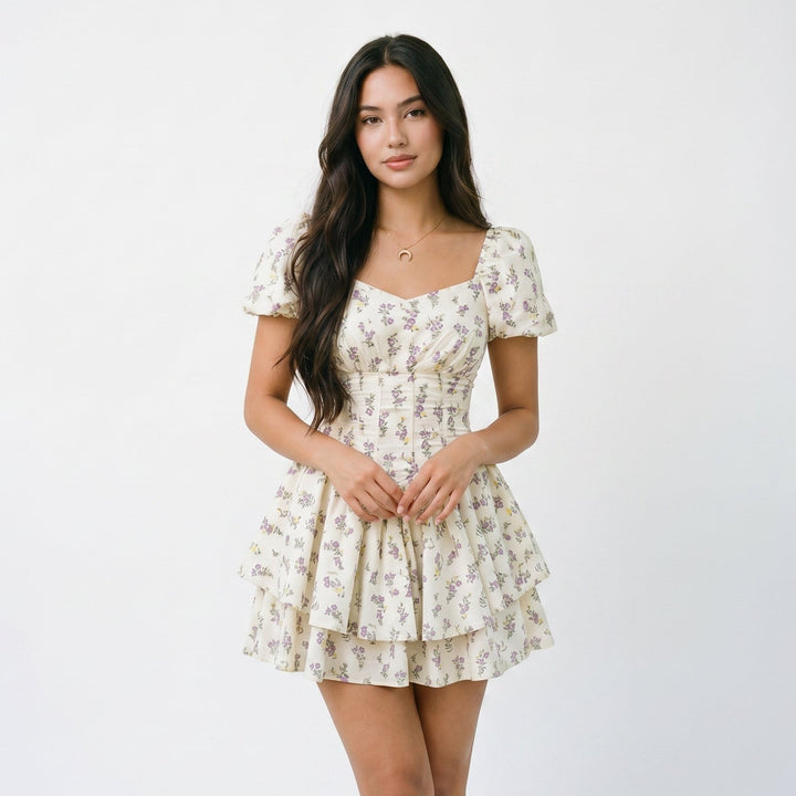 Fleur | Floral Print Mini Dress
