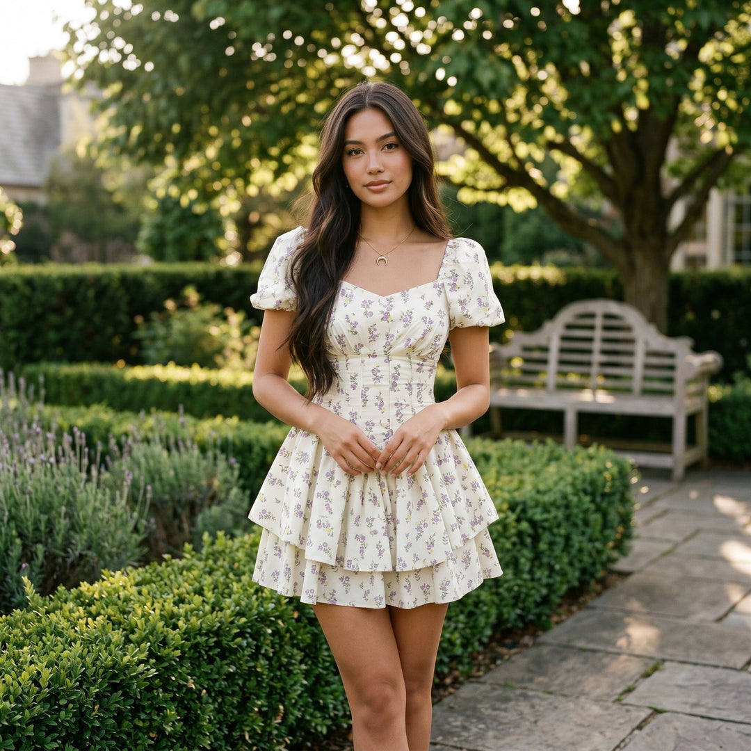 Fleur | Floral Print Mini Dress