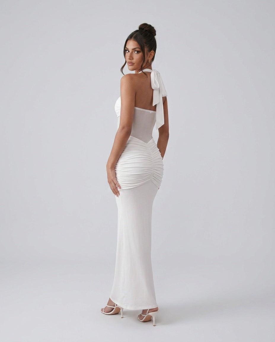 Esme | Halter Neck Mermaid Maxi Dress